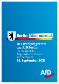 AfD Berlin Wahlprogramm 2021