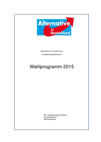 AfD HB Wahlprogramm 2015
