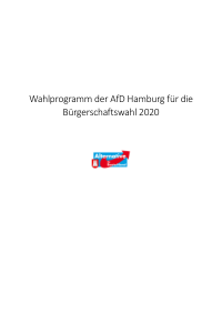 AfD HH Wahlprogramm 2020