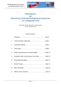AfD MV Wahlprogramm 2016