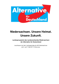 AfD NI Wahlprogramm 2017