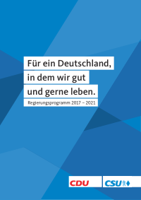 CDU/CSU Wahlprogramm BTW 2017