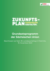 CDU Sachsen Grundsatzprogramm 2023
