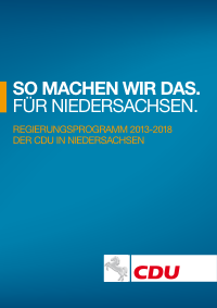 CDU NI Wahlprogramm 2013