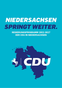 CDU Niedersachsen Wahlprogramm 2022