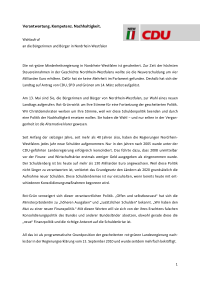 CDU NRW Wahlprogramm 2012