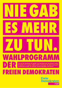 FDP Wahlprogramm Bundestagswahl 2021