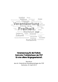 FDP Karlsruher Freiheitsthesen 2012