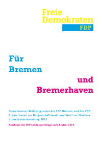 FDP HB Wahlprogramm 2015