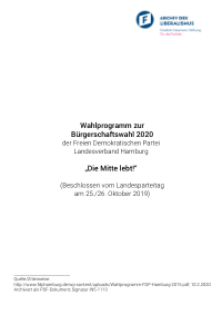 FDP HH Wahlprogramm 2020