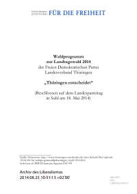 FDP TH Wahlprogramm 2014