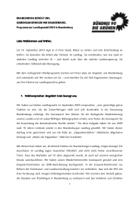 Grüne BB Wahlprogramm 2014