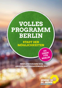 Grüne BE Wahlprogramm 2016