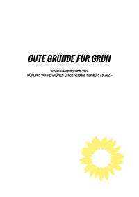 BÜNDNIS 90/DIE GRÜNEN Hamburg Wahlprogramm 2025