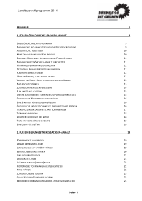 Grüne LSA Wahlprogramm 2011