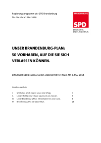 SPD BB Wahlprogramm 2014