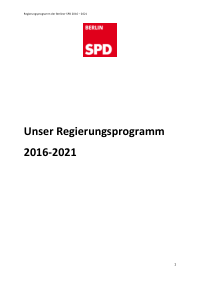 SPD BE Wahlprogramm 2016