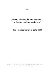 SPD HB Wahlprogramm 2015