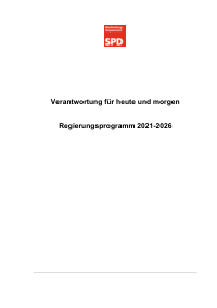 SPD Mecklenburg-Vorpommern Wahlprogramm 2021