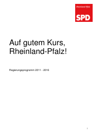 SPD RP Wahlprogramm 2011