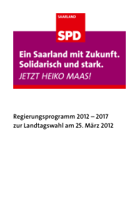 SPD SL Wahlprogramm 2012